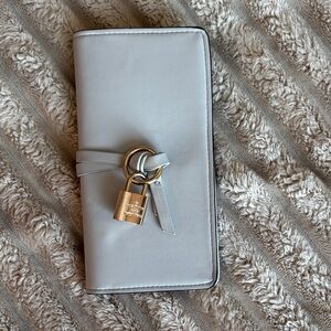 Wallet with Gold Accents